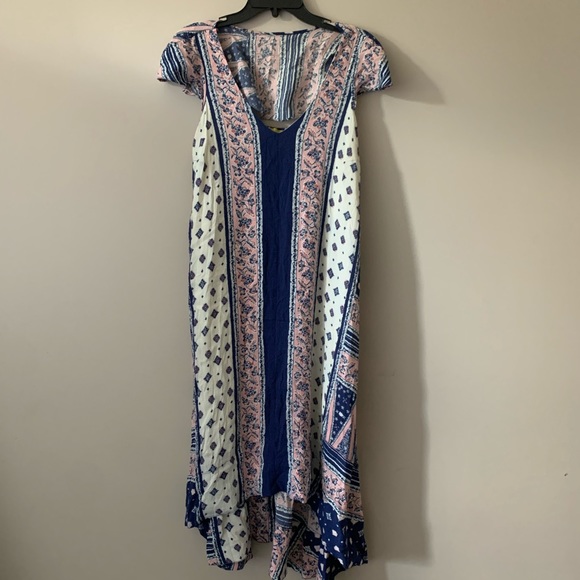 Maeve Summertime Swing Midi High Low Dress - Picture 3 of 7